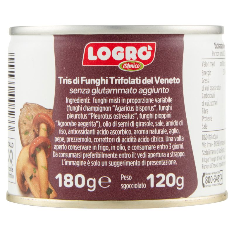 Logrò i Trifolati Tris di Funghi Trifolati del Veneto 180 g