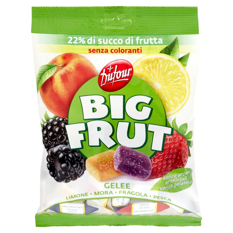 Dufour Big Frut Gelee Limone - Mora - Fragola - Pesca 150 g