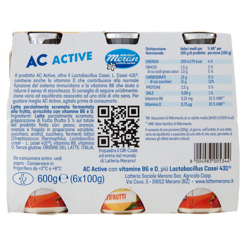 Meran AC Active Multifrutti 6 x 100 g