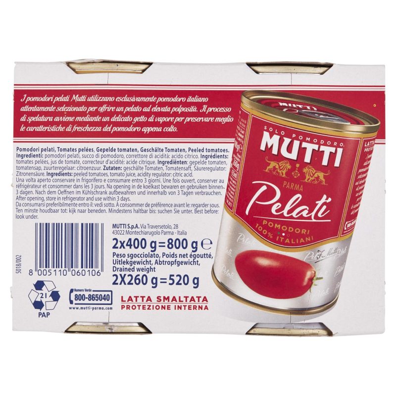 Mutti Pelati 2 x 400 g