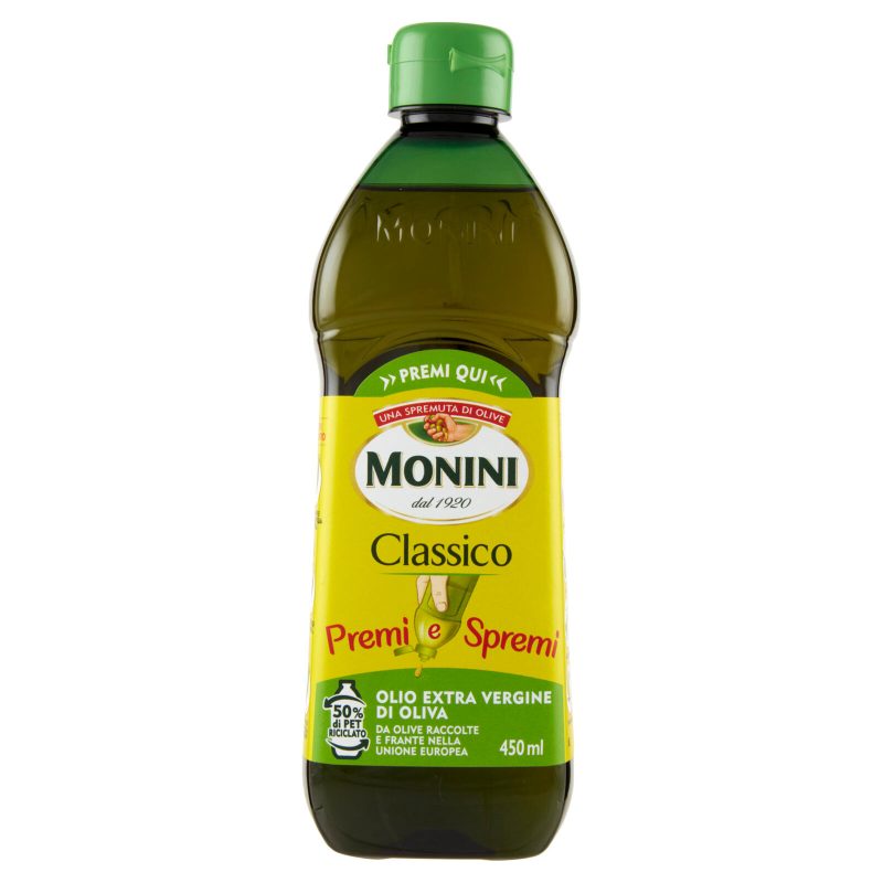 Monini Classico Premi e Spremi Olio Extra Vergine di Oliva 450 ml