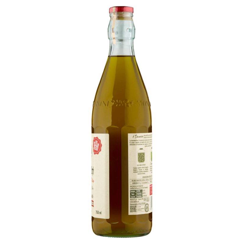 Monini il Decantato Naturalmente Non Filtrato Olio Extra Vergine di Oliva 100% Italiano 750 ml