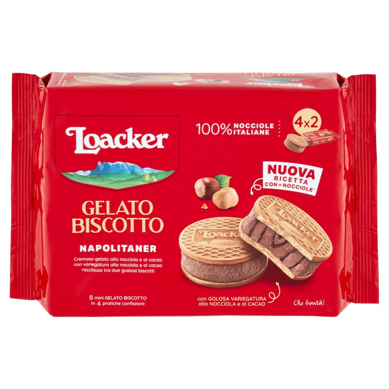 Loacker Gelato Biscotto Napolitaner 4 x 66 g