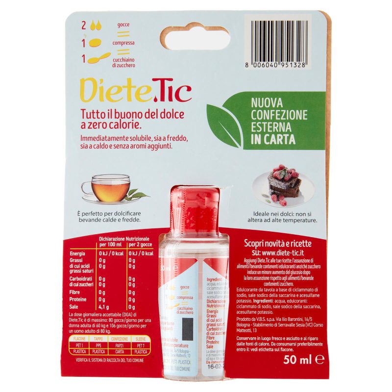 Diete.Tic Dolcificante Liquido 50 ml