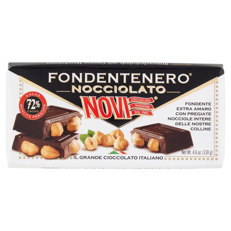 Novi Fondentenero Nocciolato 
130 g