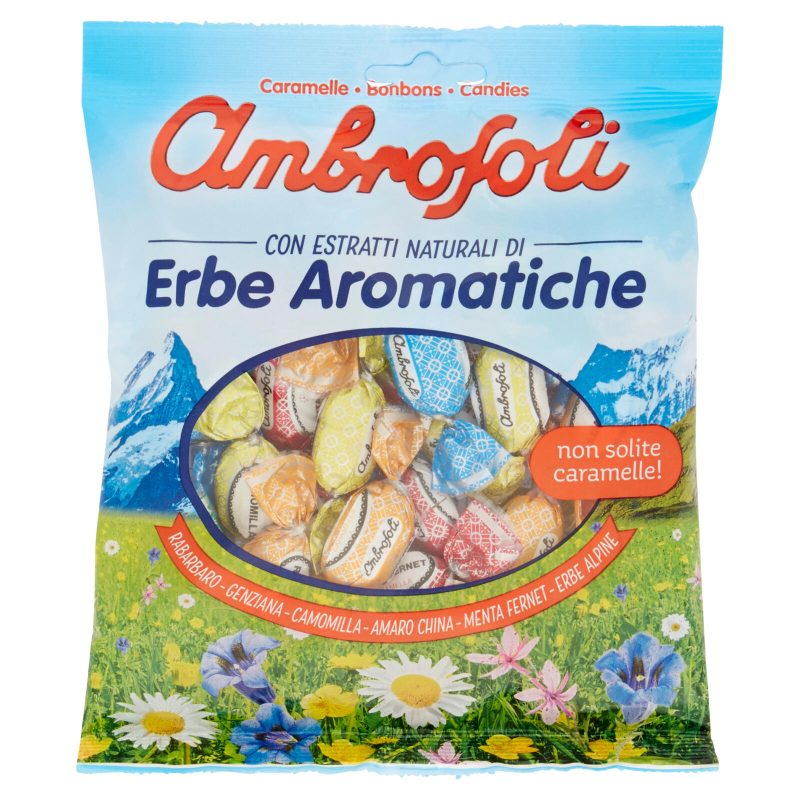 Ambrosoli Caramelle con Estratti Naturali di Erbe Aromatiche 150 g