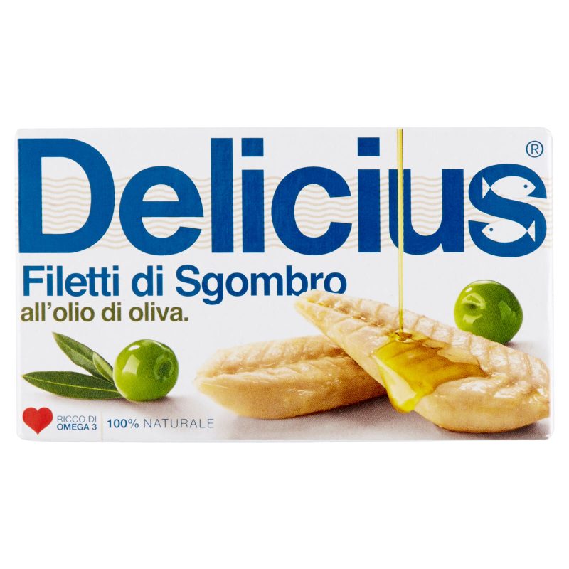 Delicius Filetti di Sgombro all'olio di oliva 125 g