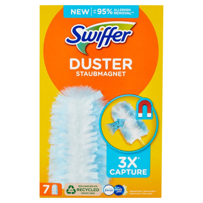 Swiffer Duster Cattura Polvere con Profumo Ambi Pur - Ricarica 7 Piumini per spolverare