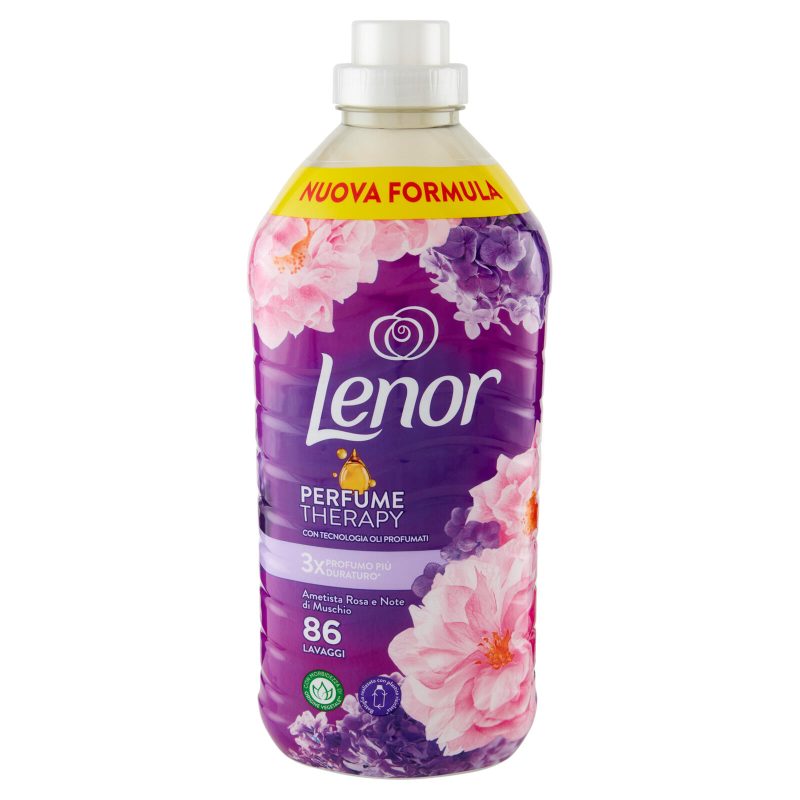 Lenor Ammorbidente Lavatrice Concentrato, Ametista Rosa e Note di Muschio, 86 Lavaggi 1806 ml