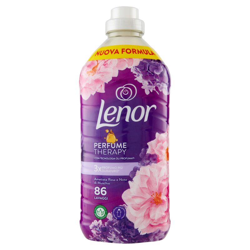 Lenor Ammorbidente Lavatrice Concentrato, Ametista Rosa e Note di Muschio, 86 Lavaggi 1806 ml