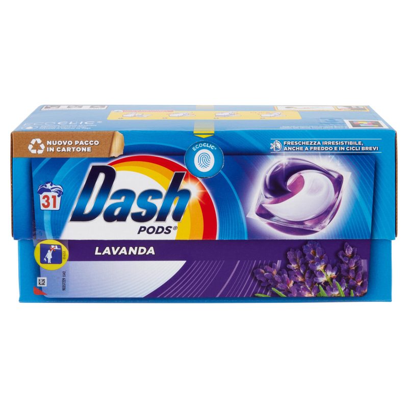 Dash Pods Detersivo Lavatrice In Capsule, Lavanda, 31 Lavaggi 623,1 g