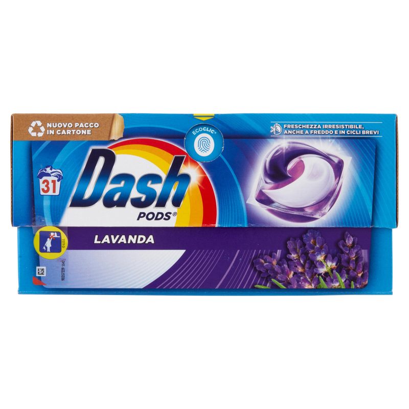 Dash Pods Detersivo Lavatrice In Capsule, Lavanda, 31 Lavaggi 623,1 g