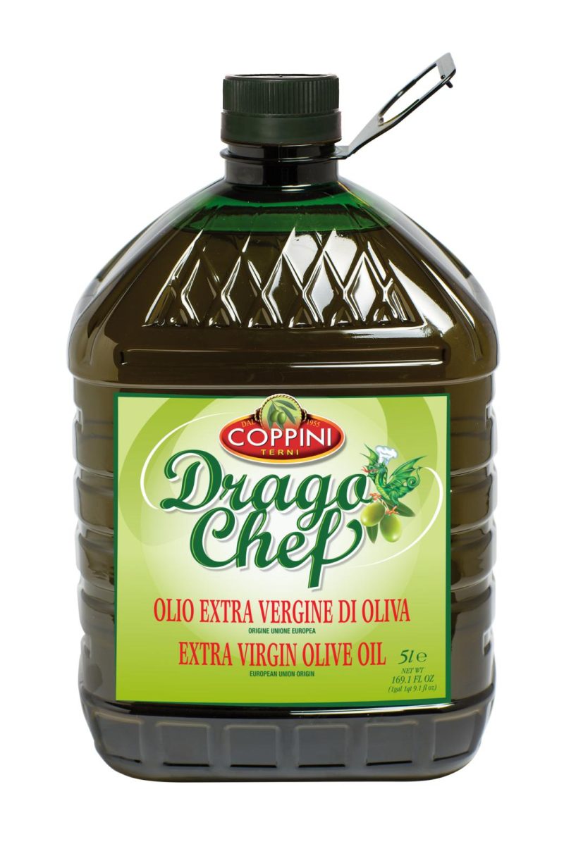 Olio extra vergine di oliva Drago Chef PET da 5Lt