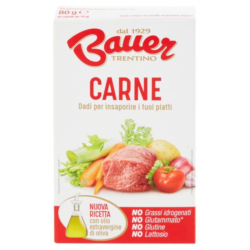 Bauer Carne Dadi per insaporire i tuoi piatti 8 x 10 g