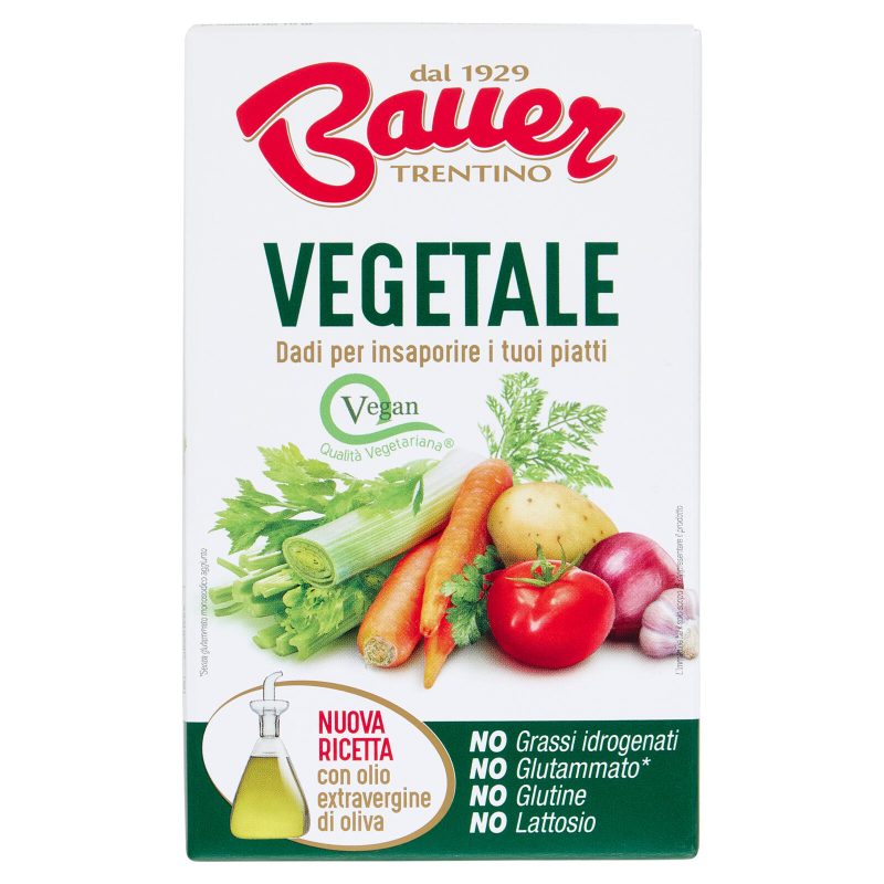 Bauer Vegetale Dadi per insaporire i tuoi piatti 
x8 - 80 g