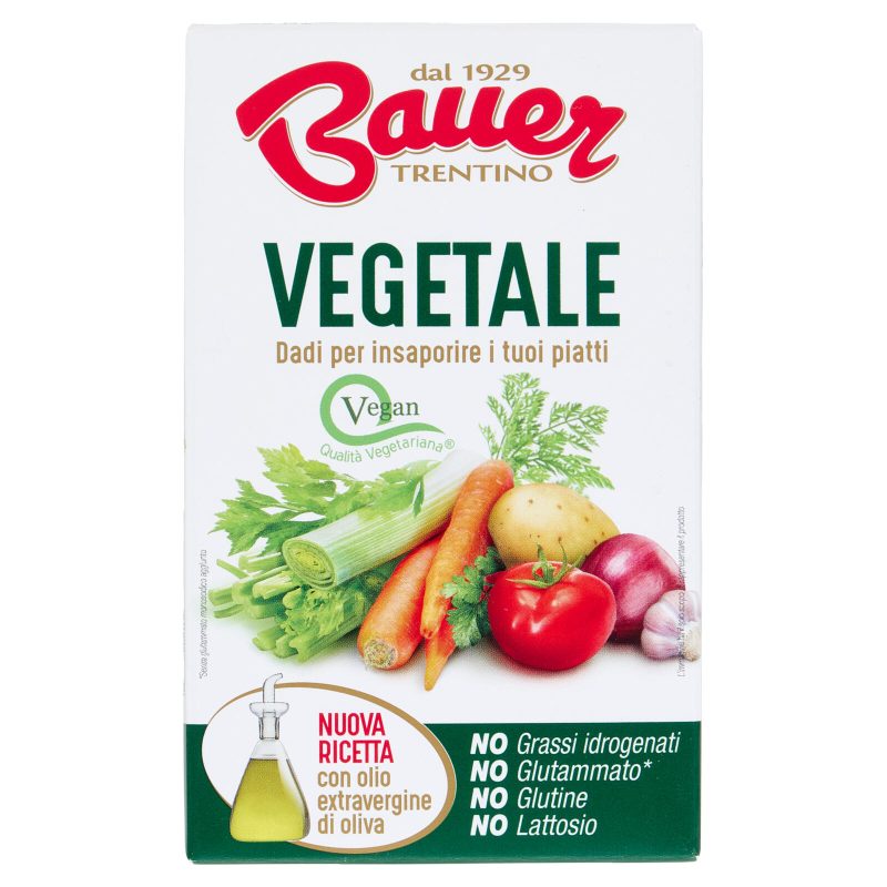 Bauer Vegetale Dadi per insaporire i tuoi piatti 
x8 - 80 g