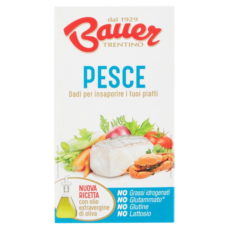 Bauer Pesce Dadi per insaporire i tuoi piatti 6 x 10 g