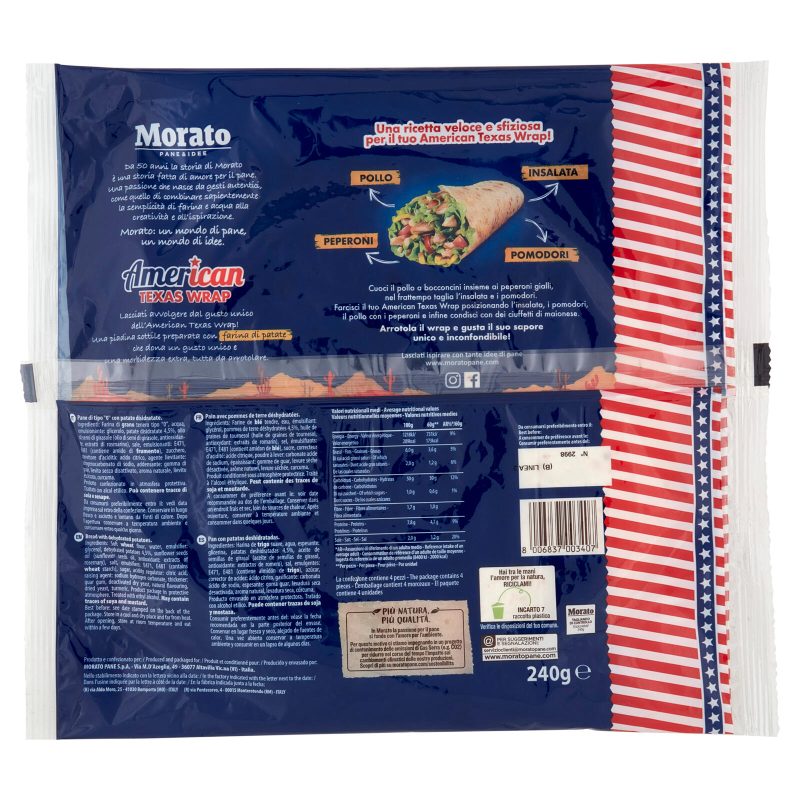 Morato American Texas Wrap 4 x 60 g