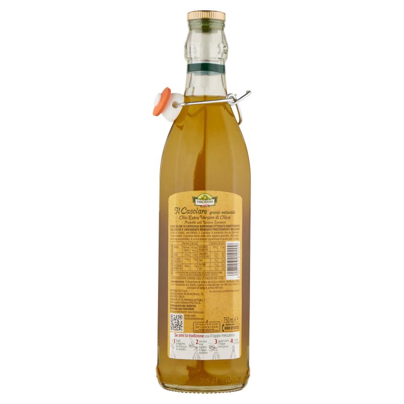 Farchioni Il Casolare grezzo naturale Olio Extra Vergine di Oliva 750 mL