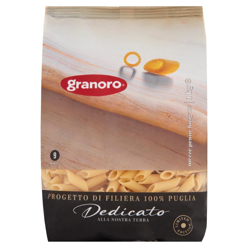 Mezze penne birigate n. 266  granoro Dedicato
1 kg