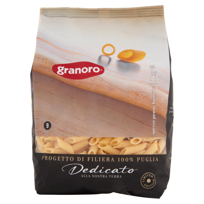 Mezze penne birigate n. 266  granoro Dedicato
1 kg