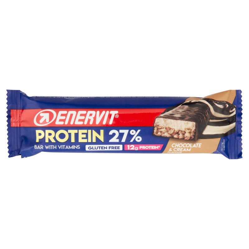 Enervit Protein 27% Bar with Vitamins Chocolate & Cream Flavour 45 g