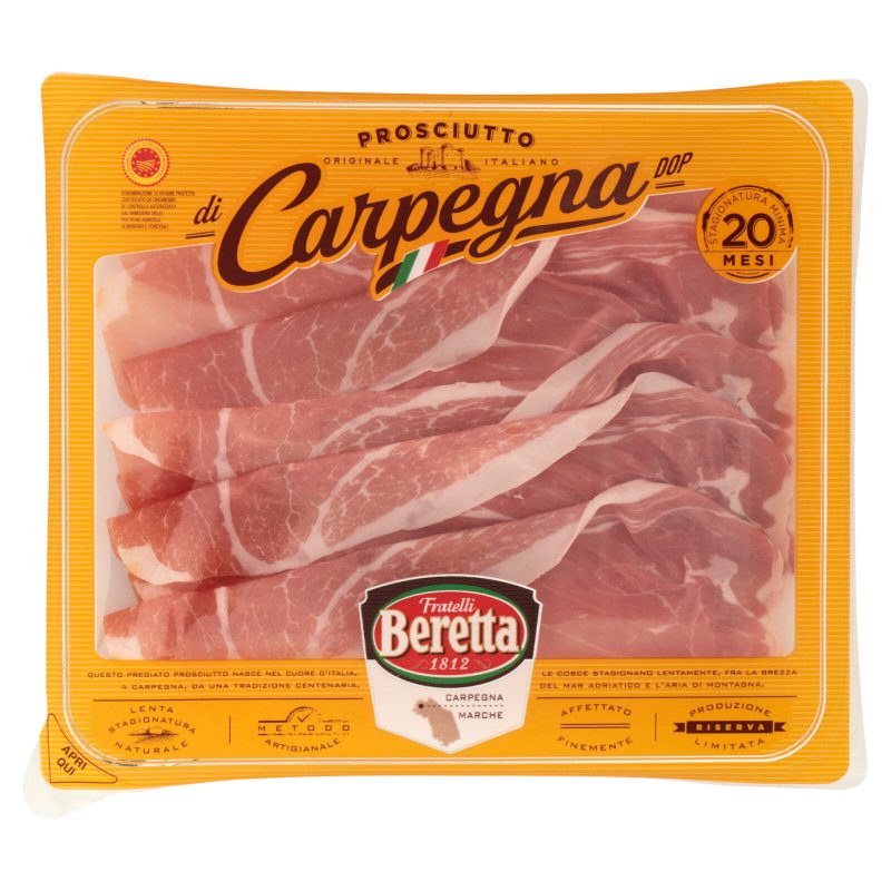 Fratelli Beretta Prosciutto di Carpegna DOP Stagionatura Minima 20 Mesi 85 g