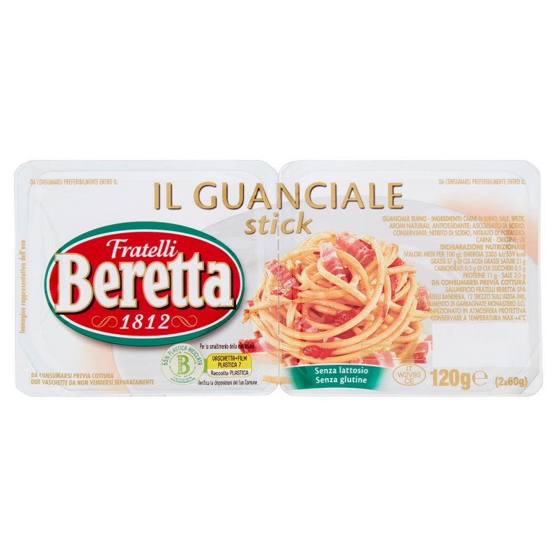 Guanciale a stick Fratelli Beretta 
x2 - 120 g