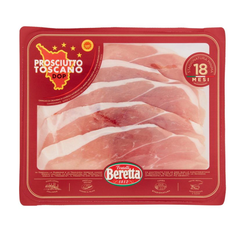 Fratelli Beretta Prosciutto Toscano DOP Stagionatura Minima 18 Mesi 90 g