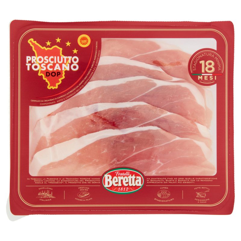 Fratelli Beretta Prosciutto Toscano DOP Stagionatura Minima 18 Mesi 90 g