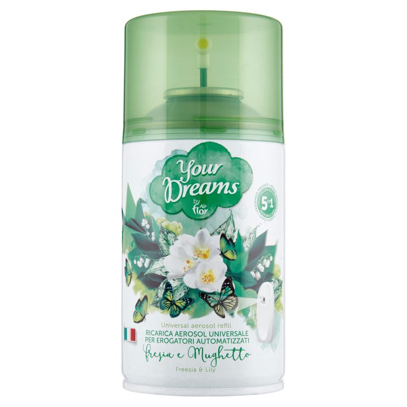 Air Flor Your Dreams Ricarica Aerosol Universale Fresia e Mughetto 250 ml