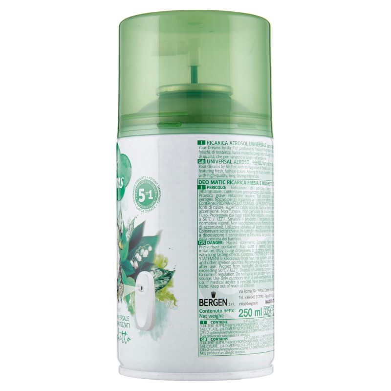 Air Flor Your Dreams Ricarica Aerosol Universale Fresia e Mughetto 250 ml