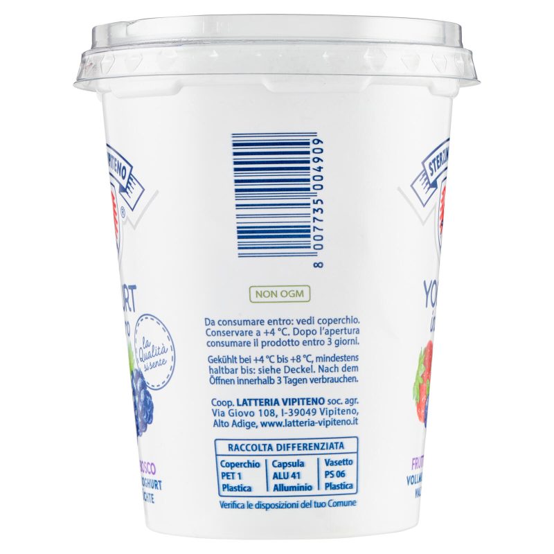 Sterzing Vipiteno Yogurt intero Frutti di Bosco 500 g