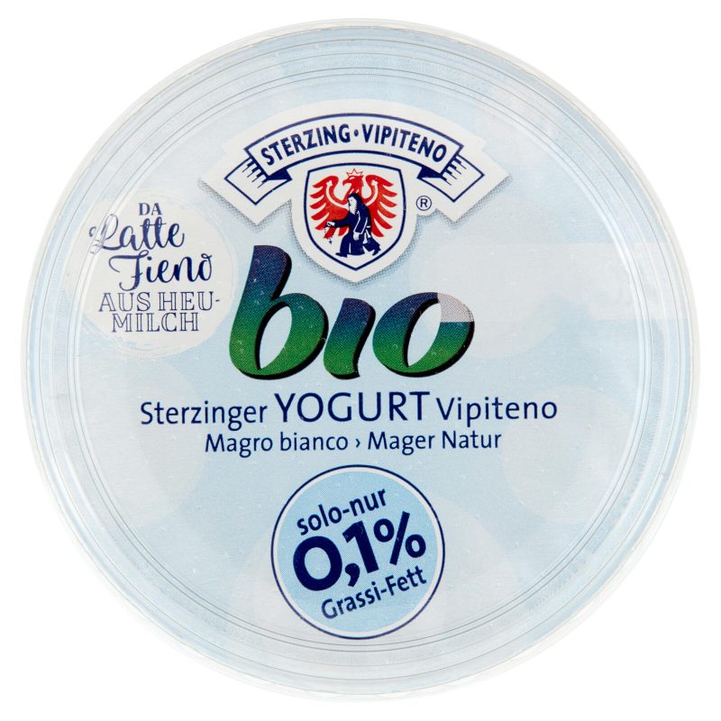 Sterzing Vipiteno bio Yogurt da Latte Fieno Magro bianco 500 g