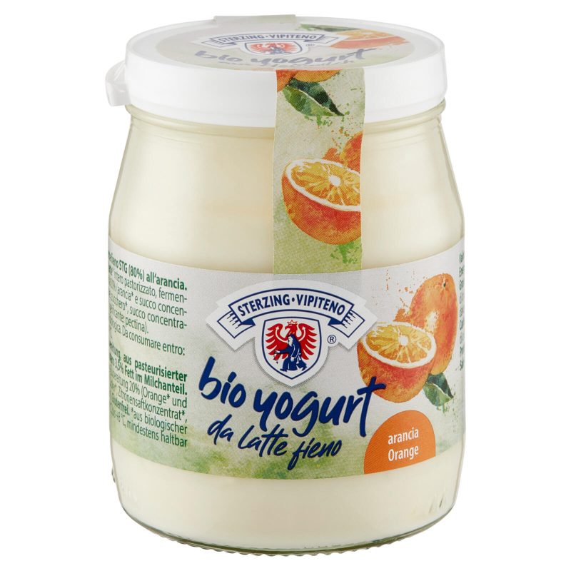 Sterzing Vipiteno bio yogurt da latte fieno arancia 150 g