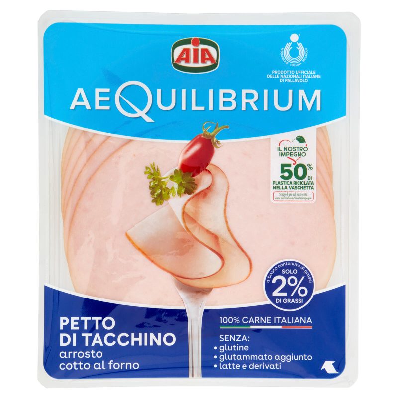 Petto di Tacchino arrosto cotto al forno Aia aeQuilibrium
120 g