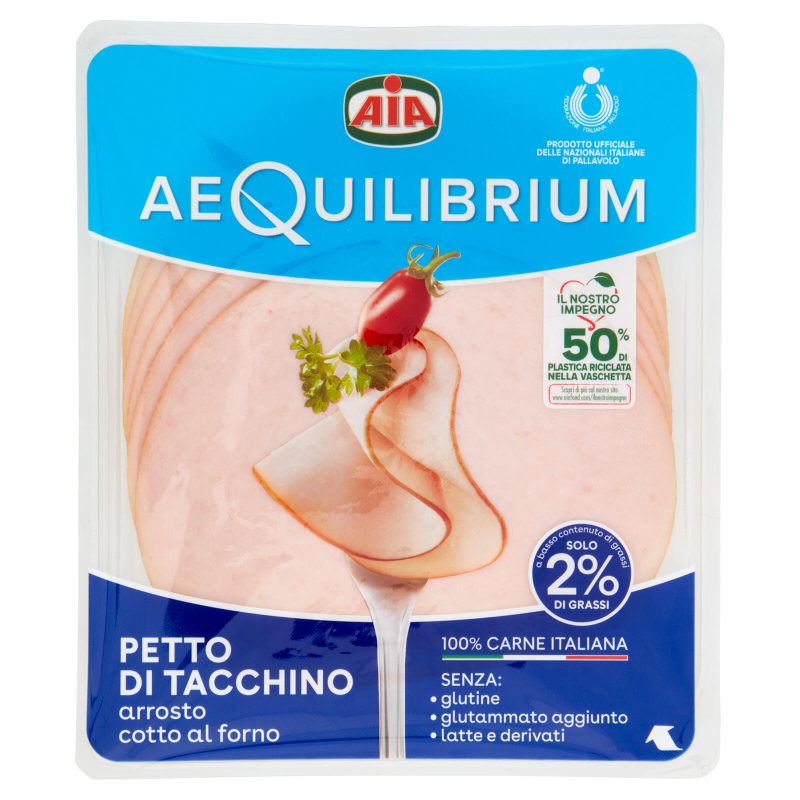 Petto di Tacchino arrosto cotto al forno Aia aeQuilibrium
120 g