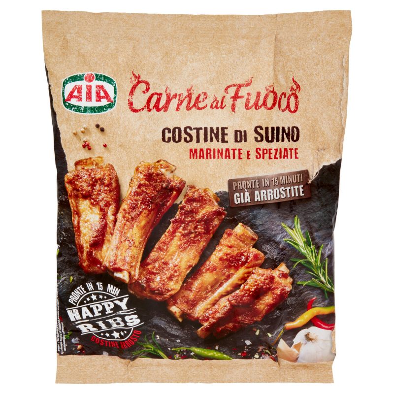 Aia Carne al Fuoco Costine di Suino Marinate e Speziate 1000 g