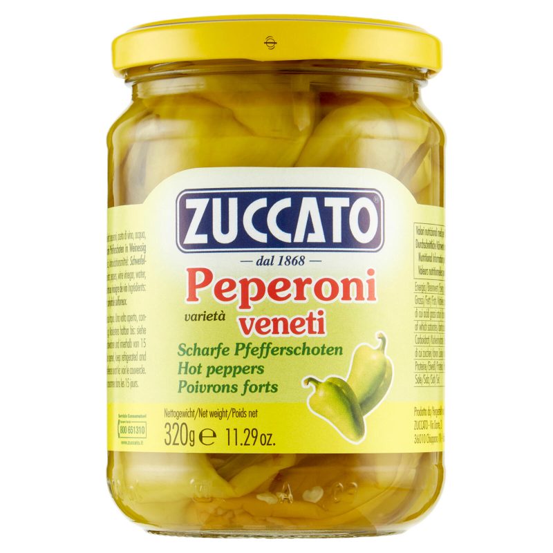 Zuccato Peperoni varietà veneti 320 g