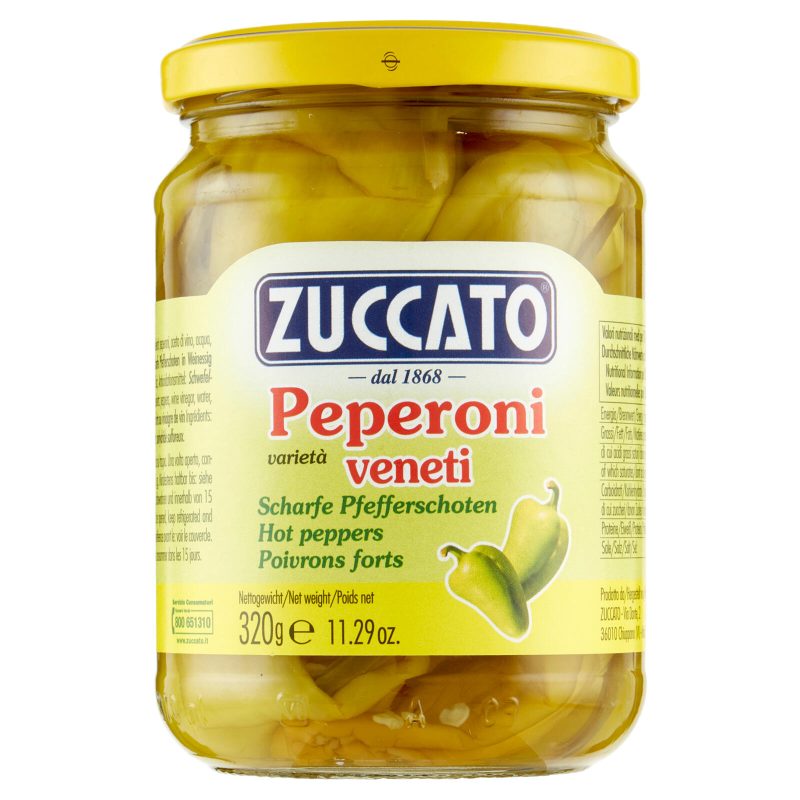 Zuccato Peperoni varietà veneti 320 g