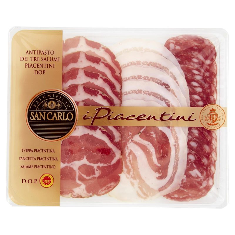 Salumificio San Carlo i Piacentini Antipasto dei Tre Salumi Piacentini D.O.P 120 g