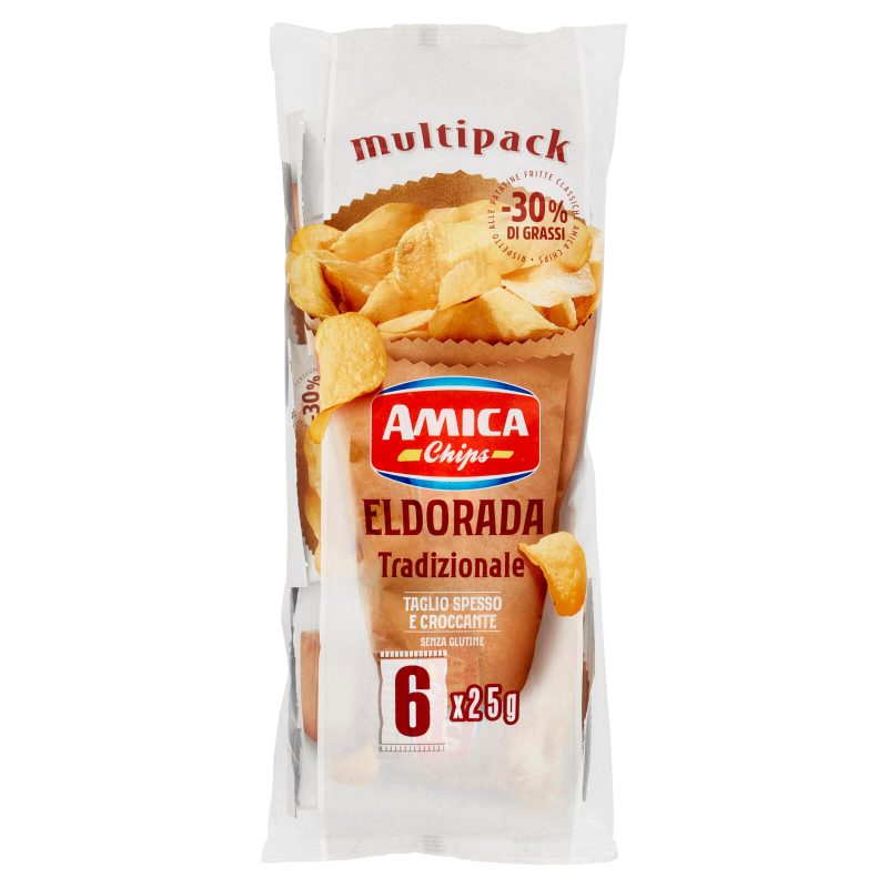 Amica Chips Eldorada Tradizionale 6 x 25 g