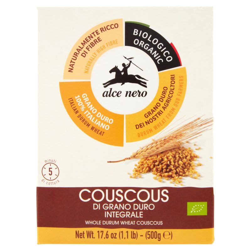 COUSCOUS GRANO DURO INTEGR BIO
500 g