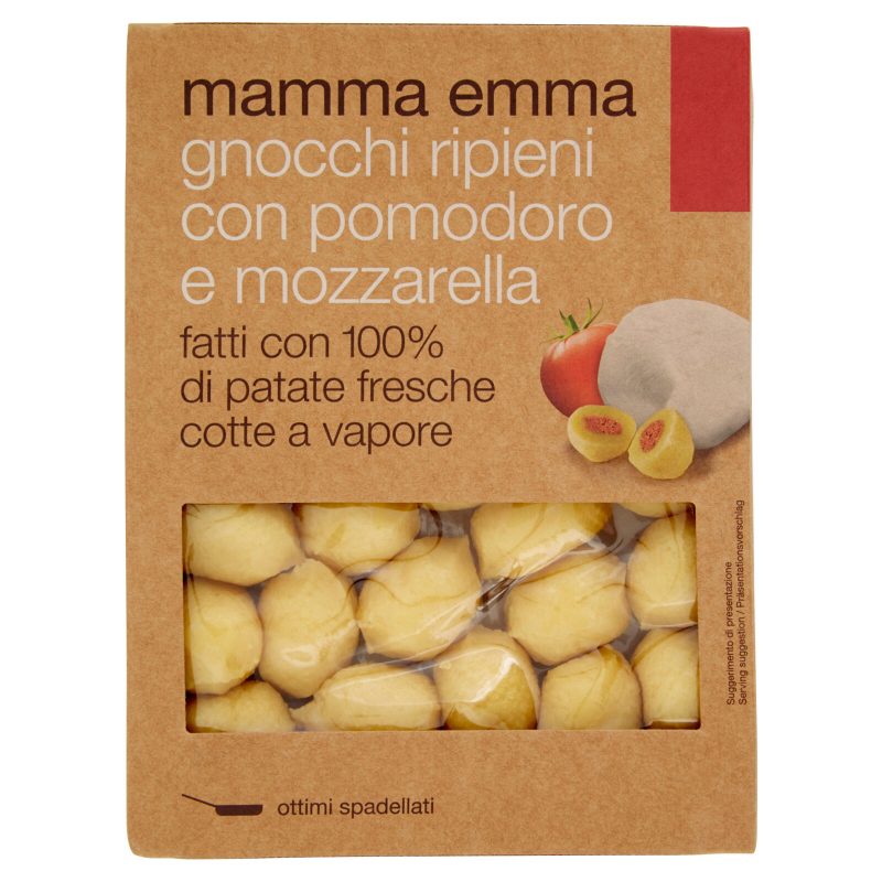 mamma emma gnocchi ripieni con pomodoro e mozzarella 350 g