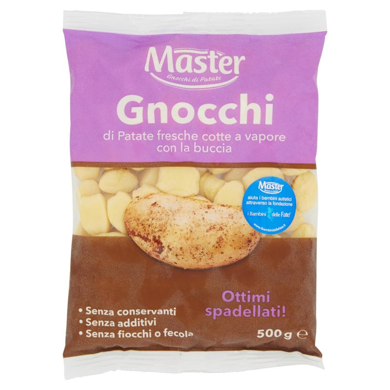 Master Gnocchi di Patate fresche cotte a vapore con la buccia 500 g