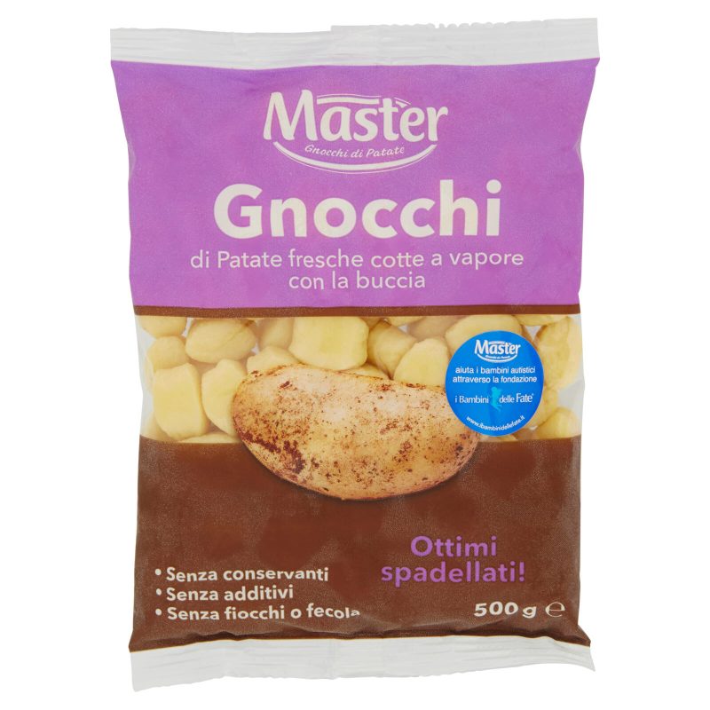 Master Gnocchi di Patate fresche cotte a vapore con la buccia 500 g