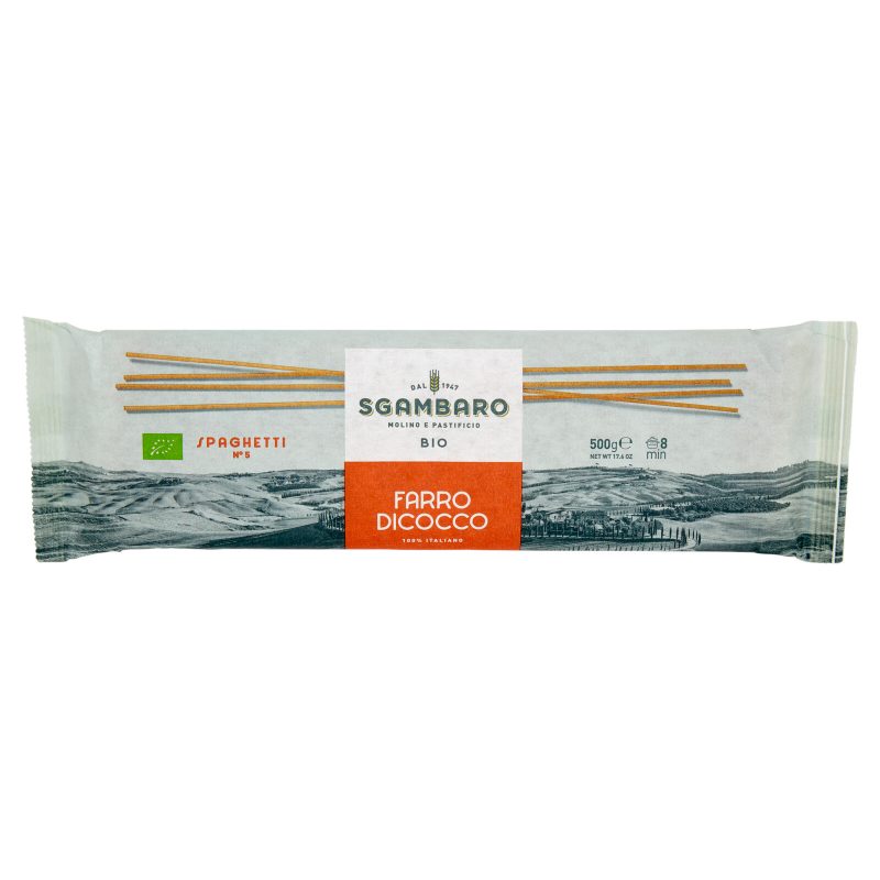 Sgambaro Bio Farro Dicocco Spaghetti N°5 
500 g