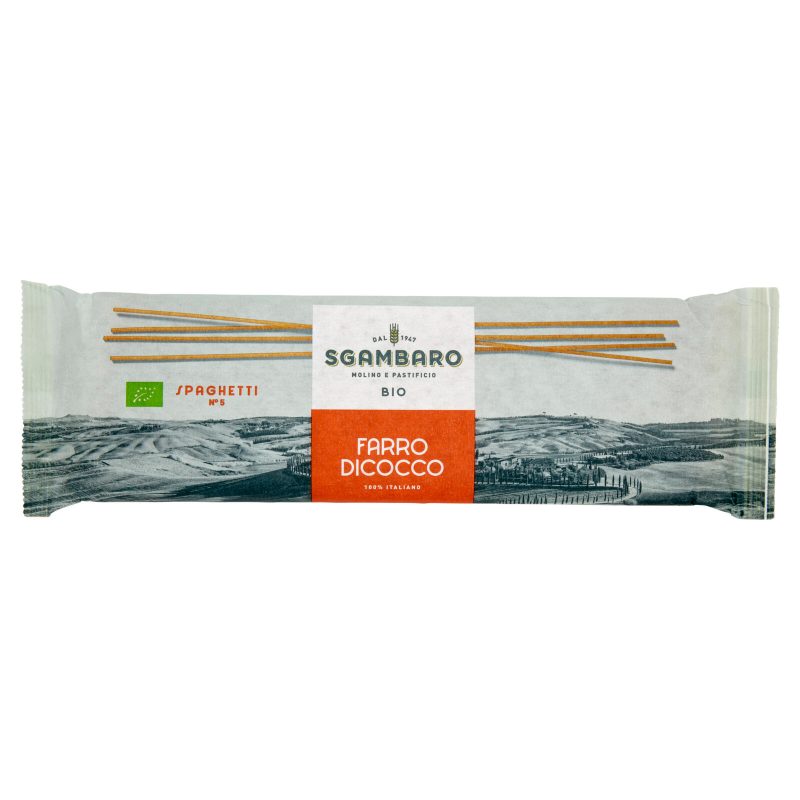 Sgambaro Bio Farro Dicocco Spaghetti N°5 
500 g