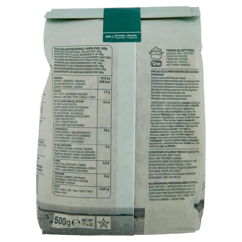 Sgambaro Bio Khorasan Mezzi Rigatoni N°64 500 g