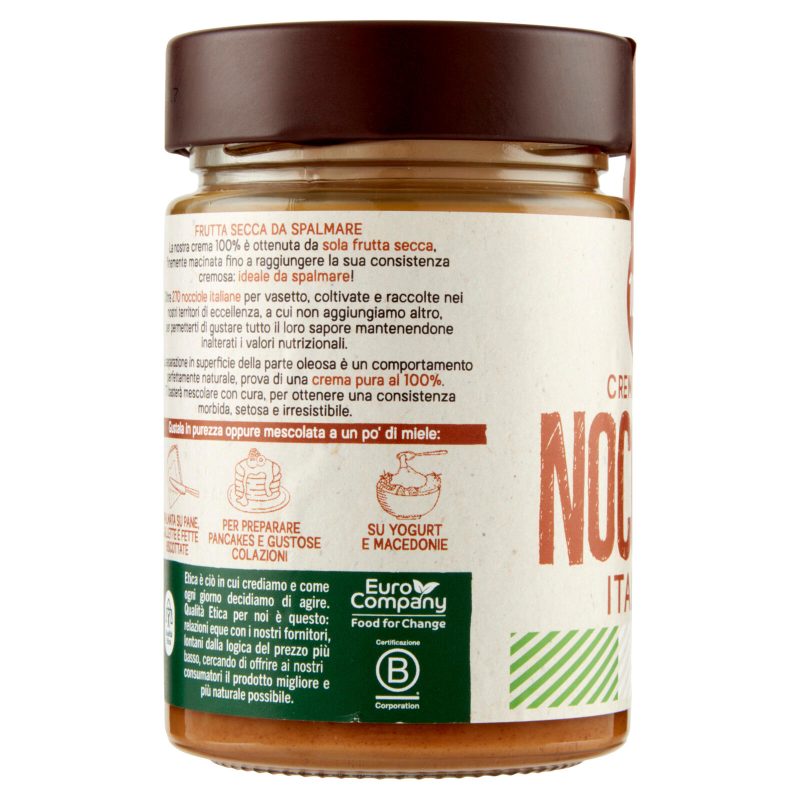 Euro Company 100% Crema Pura di Nocciole Italiane 300 g